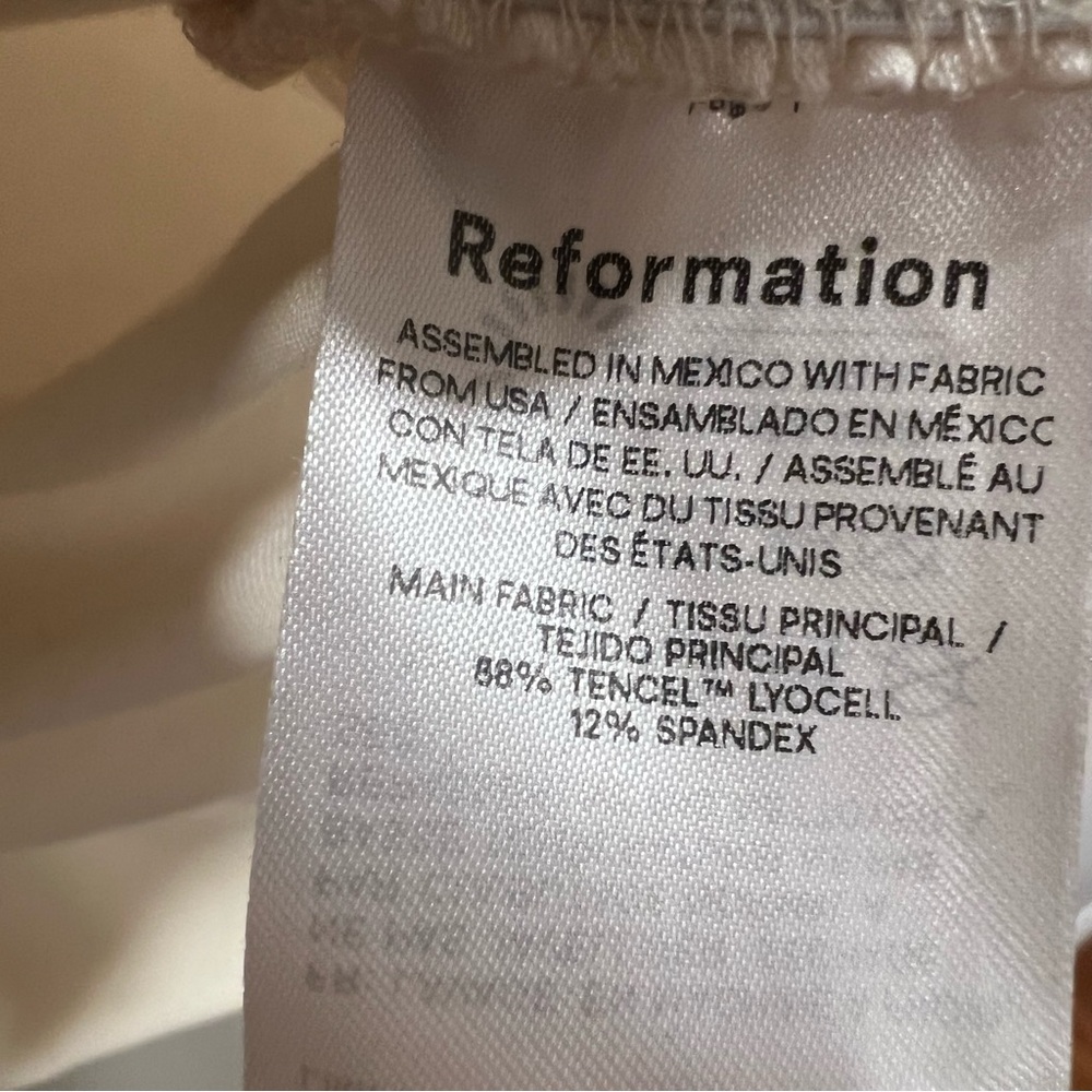 Reformation Florentina Off-Shoulder Cream Top, medium (runs small) - Picture 9 of 10